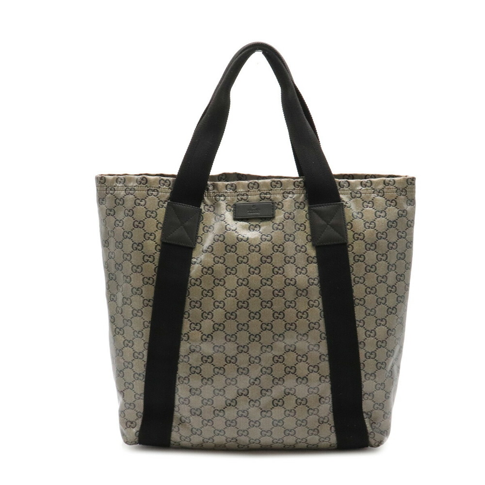 Gucci GG Crystal Tote Bag Gray Black - Picture 1 of 8